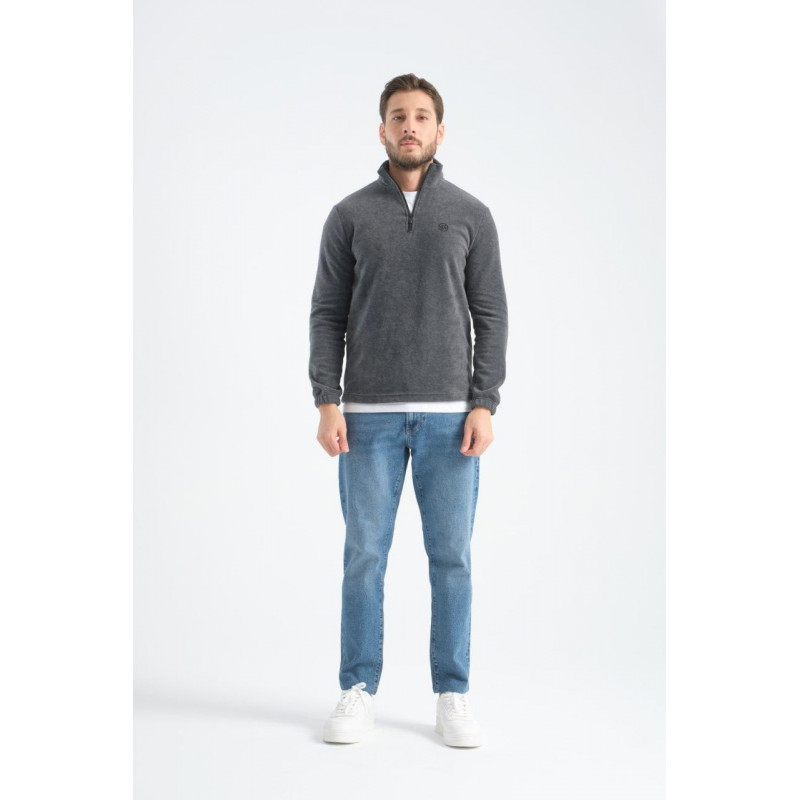 Флиска теплая Shooter мужская на молнии M-XXXL , L, Темно-серый