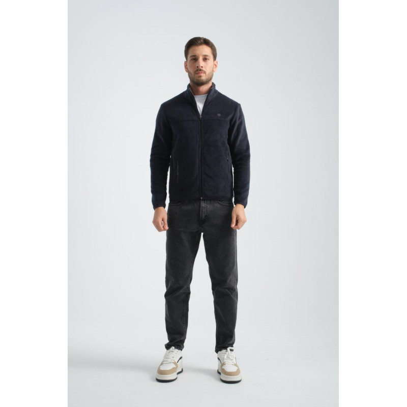 Флиска теплая зиппер Shooter мужская на молнии M-XXXL , L,  Темно-синий