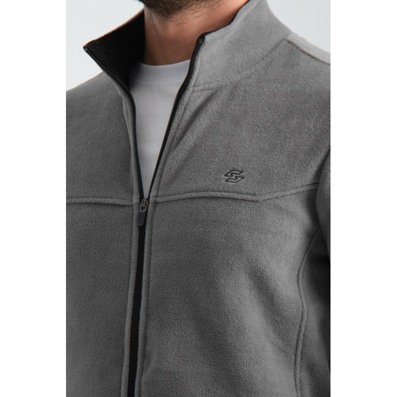 Флиска теплая зиппер Shooter мужская на молнии M-XXXL , XXXL,  Серый