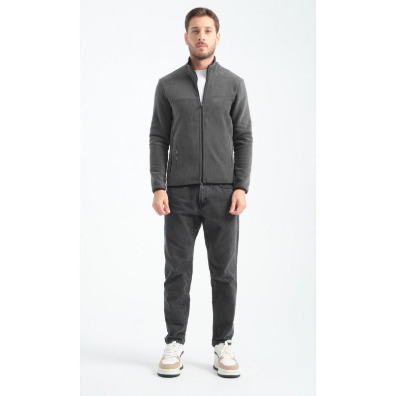 Флиска теплая зиппер Shooter мужская на молнии M-XXXL , L, Темно-серый