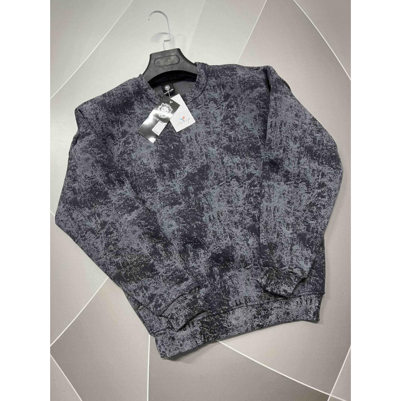 Світшот теплий Black Lion чоловічий ТайДай варенка S-XXL , S, Чорний