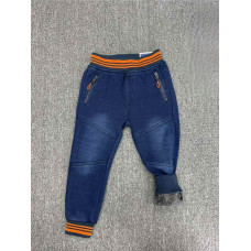 Джинсы теплые Buddy Boy для мальчика 3-8 лет флис , 98, Синий