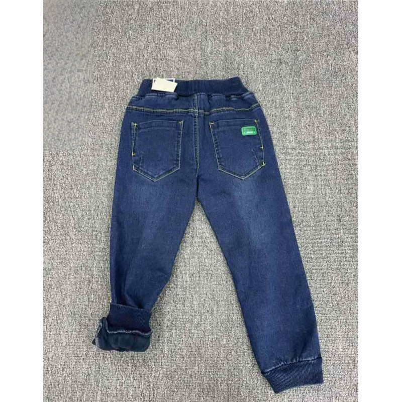 Джинсы теплые Buddy Boy для мальчика 3-8 лет флис , 104, Синий