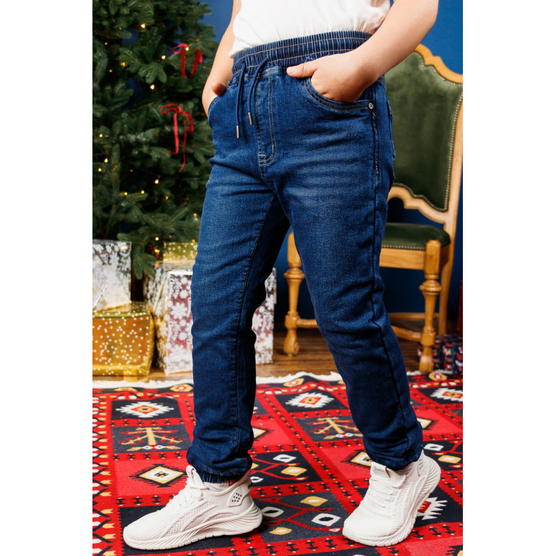 Джинси Buddy Boy теплі на флісі для хлопчика 7-14 років , Синій 158