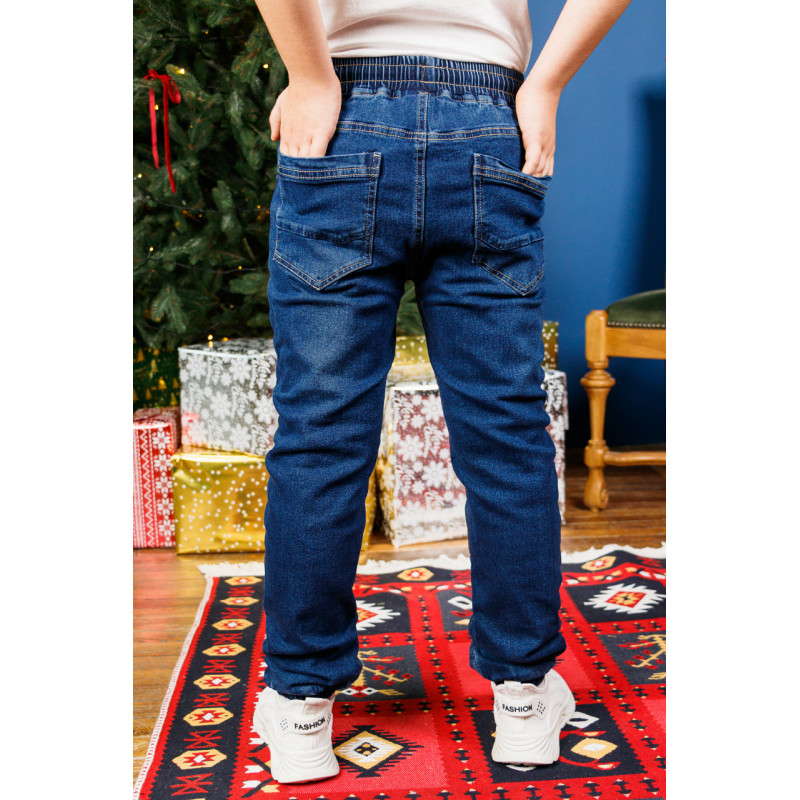 Джинси Buddy Boy теплі на флісі для хлопчика 7-14 років , Синій 158