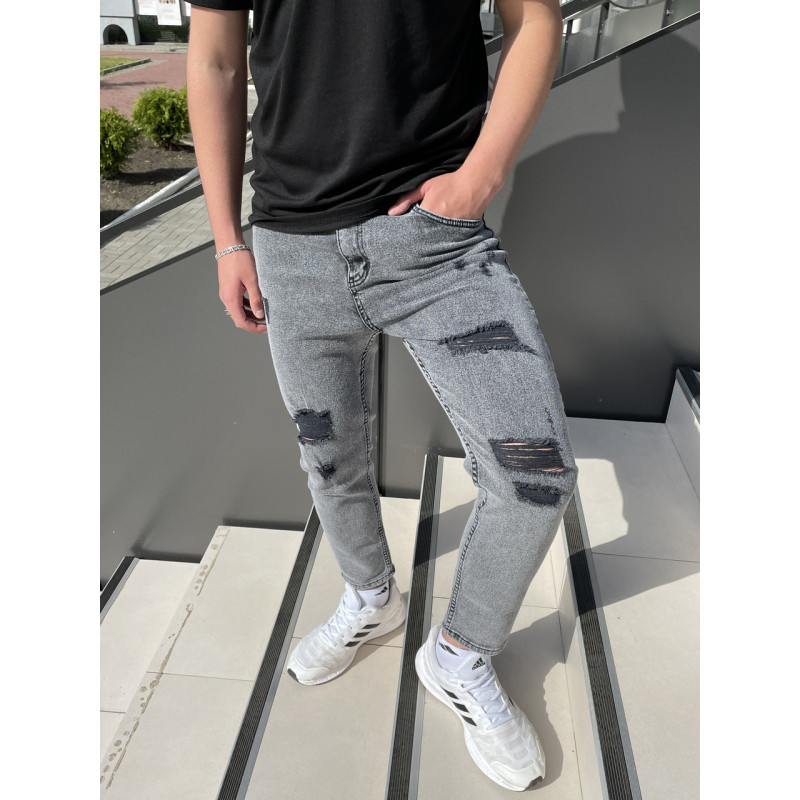 Джинсы Red men МОМ мужские , 31,  Голубой