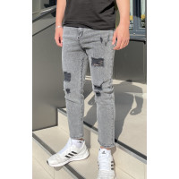 Джинсы Red men МОМ мужские , 28,  Серый