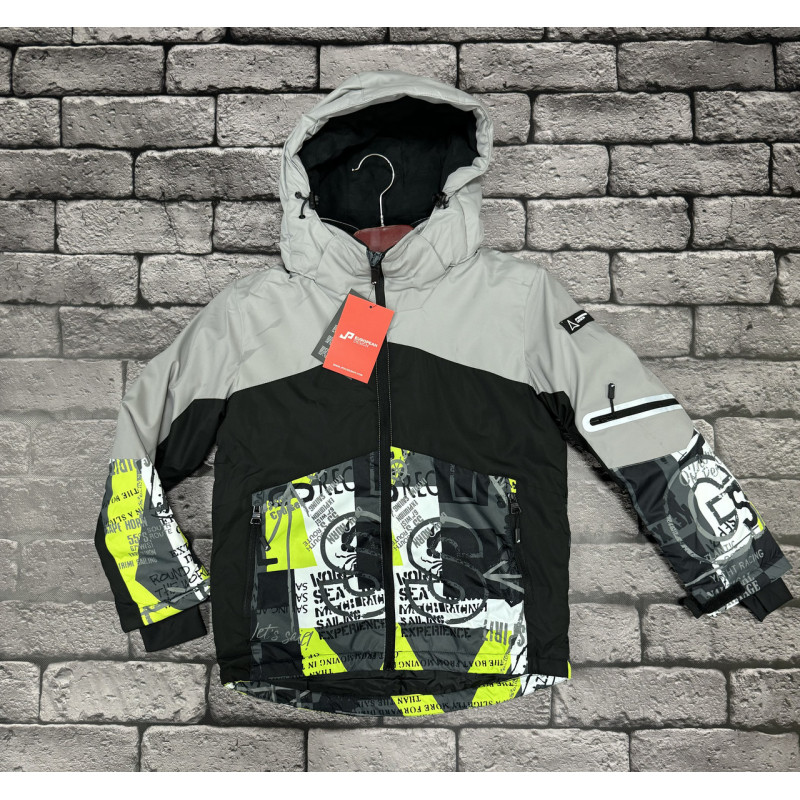 Термокуртка зимняя JPEUDESIGN для подростка 10-16 лет , Синий, 146