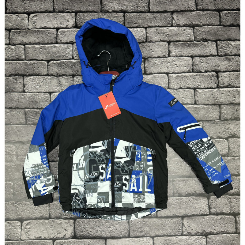 Термокуртка зимняя JPEUDESIGN для подростка 10-16 лет , Красный, 146