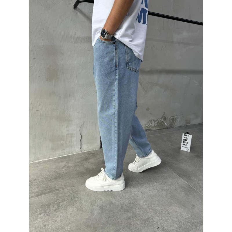 Джинсы Difransel балоны мужские бананы , 33,  Темно-синий