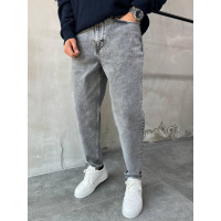 Джинсы Difransel мом мужские без стретча 100% коттон , 29,  Серый