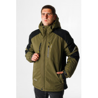 Термокуртка зимняя Snow мужская XXL-8XL большие размеры , Хаки,6XL