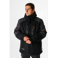 Термокуртка зимняя Snow мужская XXL-8XL большие размеры , Черный,5XL
