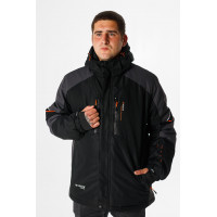 Термокуртка зимняя Snow мужская XXL-8XL большие размеры , Черный,7XL