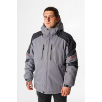 Термокуртка зимняя Snow мужская XXL-8XL большие размеры , Серый,8XL