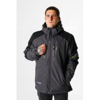 Термокуртка зимняя Snow мужская XXL-8XL большие размеры , Графит,7XL