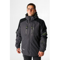 Термокуртка зимняя Snow мужская XXL-8XL большие размеры , Графит,8XL