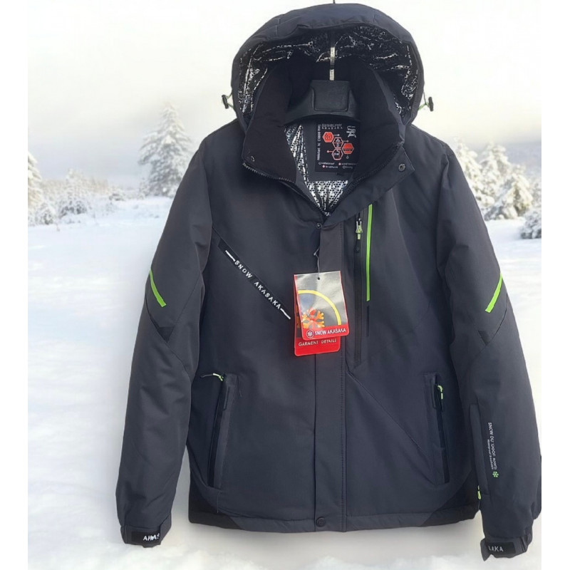 Куртка зимняя Snow мужская M-XXXL термо , Серый,XXL