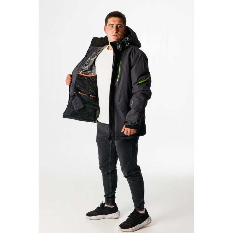 Куртка зимняя Snow мужская M-XXXL термо , Серый,XXL