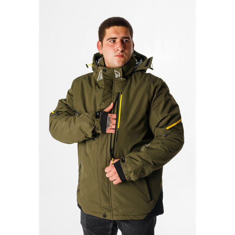 Куртка зимняя Snow мужская M-XXXL термо , Хаки,XXXL