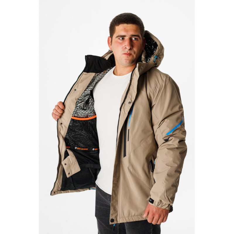 Куртка зимняя Snow мужская M-XXXL термо , Бежевый,L