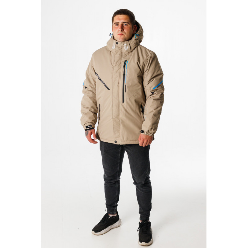 Куртка зимняя Snow мужская M-XXXL термо , Бежевый,L