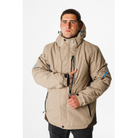 Куртка зимняя Snow мужская M-XXXL термо , Бежевый,XXL