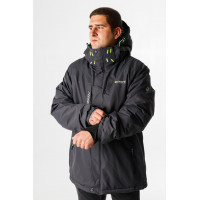 Куртка зимняя термо Snow мужская XXL-8XL большие размеры , Серый,XXL