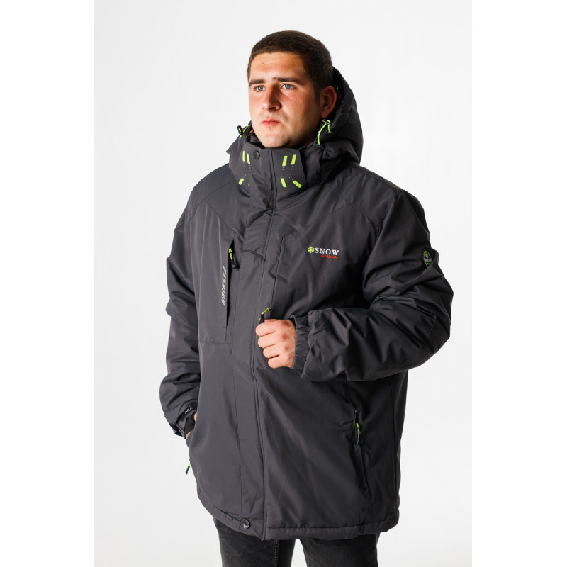 Куртка зимняя термо Snow мужская XXL-8XL большие размеры , Серый,XXL