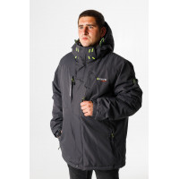 Куртка зимняя термо Snow мужская XXL-8XL большие размеры , Серый,7XL