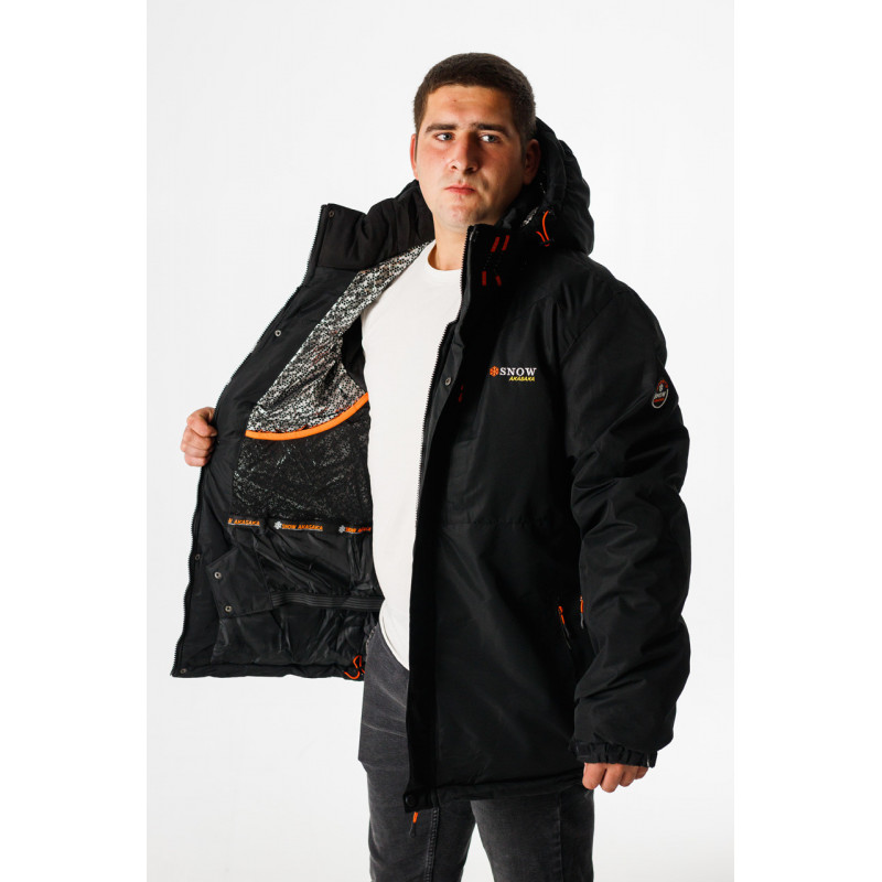 Куртка зимняя термо Snow мужская XXL-8XL большие размеры , Серый,XXL