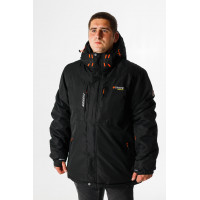 Куртка зимняя термо Snow мужская XXL-8XL большие размеры , Черный,8XL