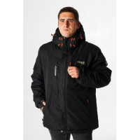 Куртка зимняя термо Snow мужская XXL-8XL большие размеры , Черный,5XL