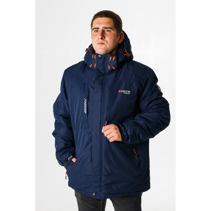 Куртка зимняя термо Snow мужская XXL-8XL большие размеры , Синий,5XL