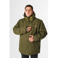 Куртка зимняя термо Snow мужская XXL-8XL большие размеры , Хаки,8XL