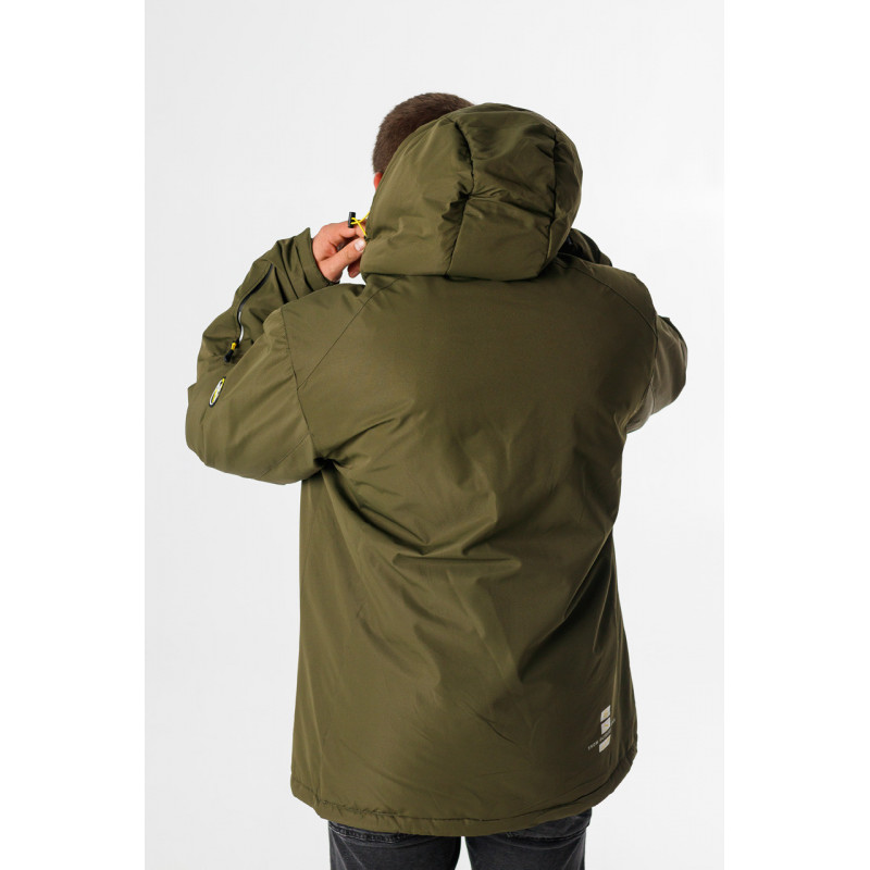 Куртка зимняя термо Snow мужская XXL-8XL большие размеры , Хаки,4XL