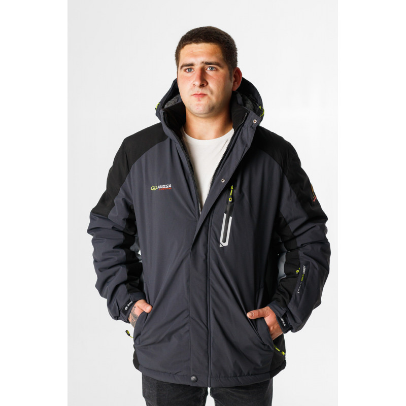 Куртка зимняя Audsa мужская M-XXXL термо , Серый,XXL