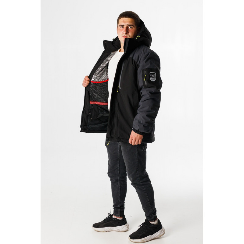 Куртка зимова Audsa чоловіча M-XXXL термо, Чорний, XXL