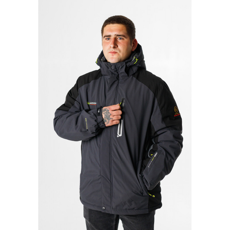 Куртка зимова Audsa чоловіча M-XXXL термо, Сірий, XL