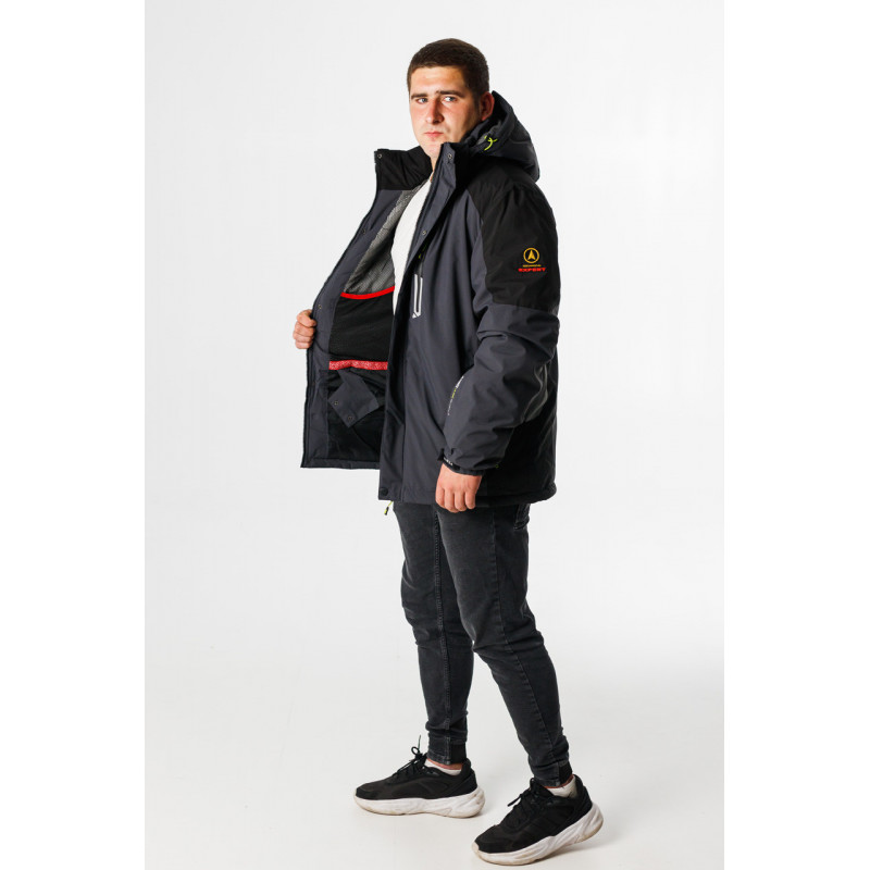 Куртка зимова Audsa чоловіча M-XXXL термо, Сірий,M