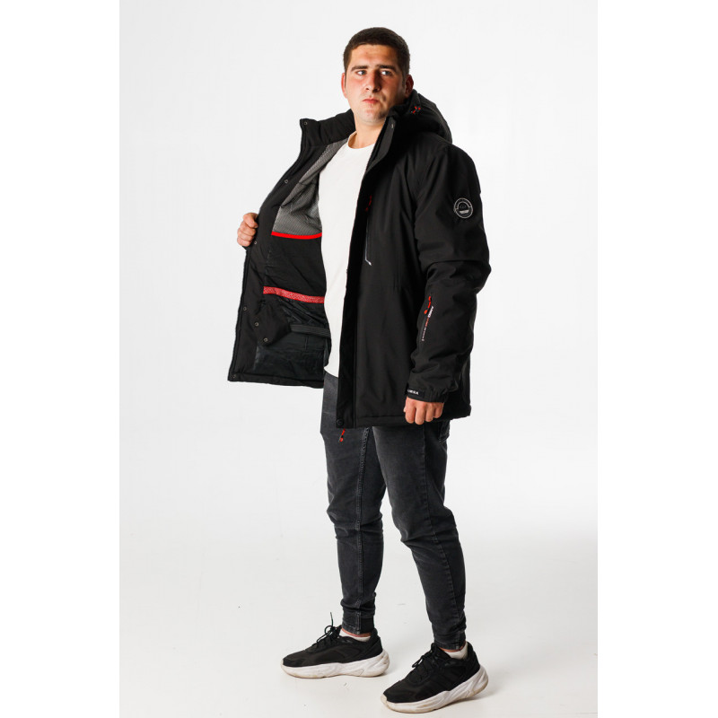 Куртка термо зимняя Audsa мужская M-XXXL , Черный,XXXL