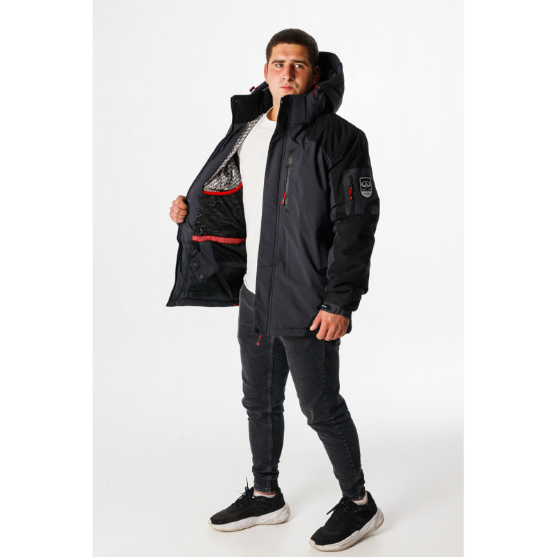 Термокуртка зимова Audsa чоловіча M-XXXL, Сірий,L