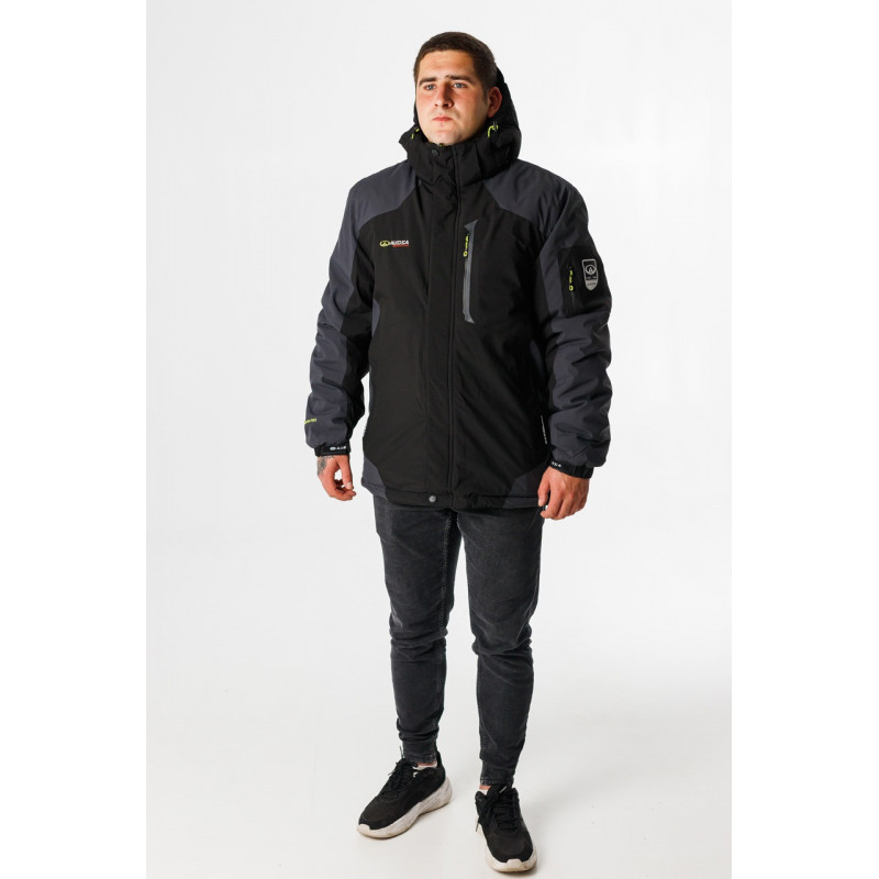 Термокуртка зимняя Audsa мужская M-XXXL , Черный,L