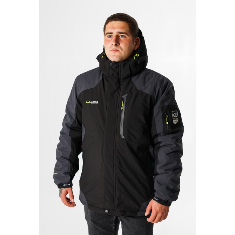 Термокуртка зимняя Audsa мужская M-XXXL , Черный,L