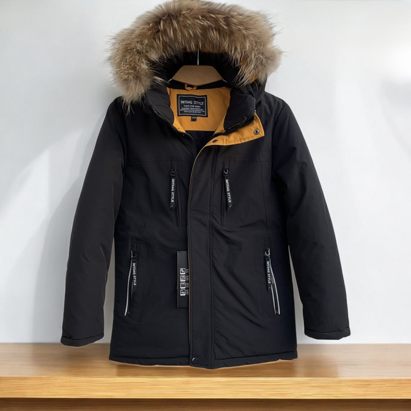 Куртка зимняя Imydaq Style для мальчика 10-15 лет арт.2190, Горчичный, 158