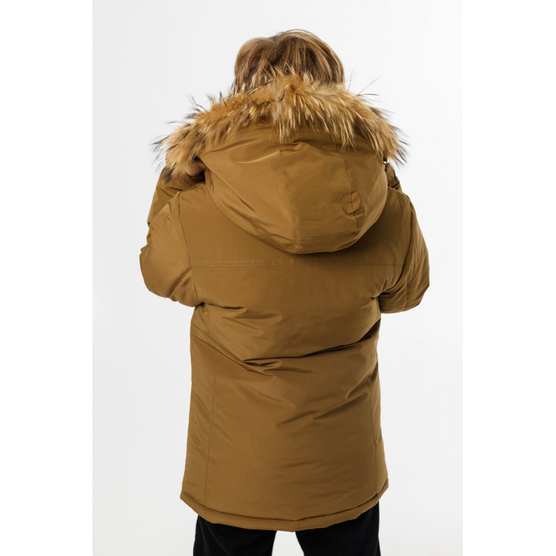 Куртка зимняя Imydaq Style для мальчика 10-15 лет арт.2190, Горчичный, 158