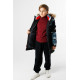 Куртка зимняя WKAS для мальчика 10-16 лет длинная , Черный, 152