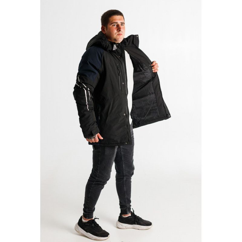 Куртка термо зимняя Alder мужская M-XXXL , Черный,L