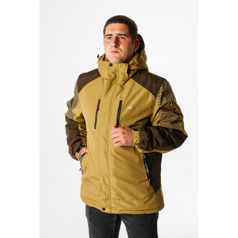 Термокуртка зимняя RLA мужская M-XXXL , Черный,L