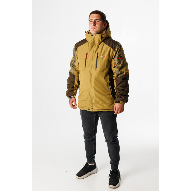Термокуртка зимняя RLA мужская M-XXXL , Горчичный,XXL